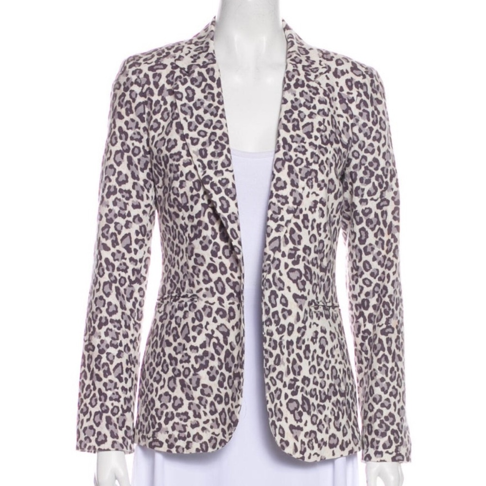 Rachel Zoe Leopard Print Blazer